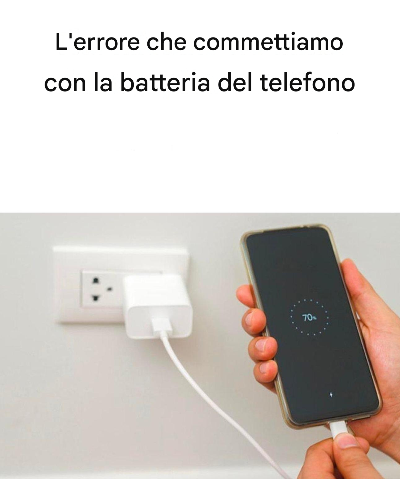 Gli errori che commettiamo con i nostri cellulari: ecco perché la batteria si scarica sempre.
