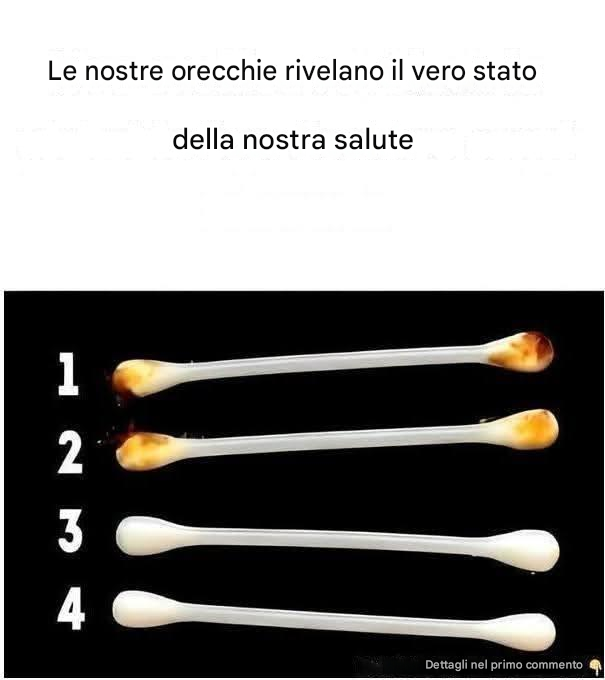 Le nostre orecchie rivelano il vero stato della nostra salute
