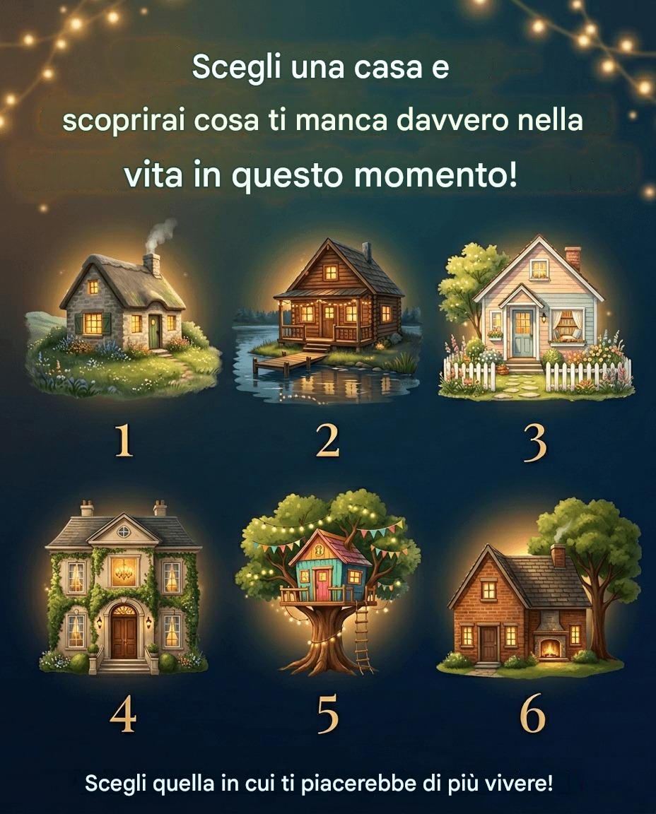 Scegli una casa e scoprirai cosa ti manca davvero nella vita in questo momento!