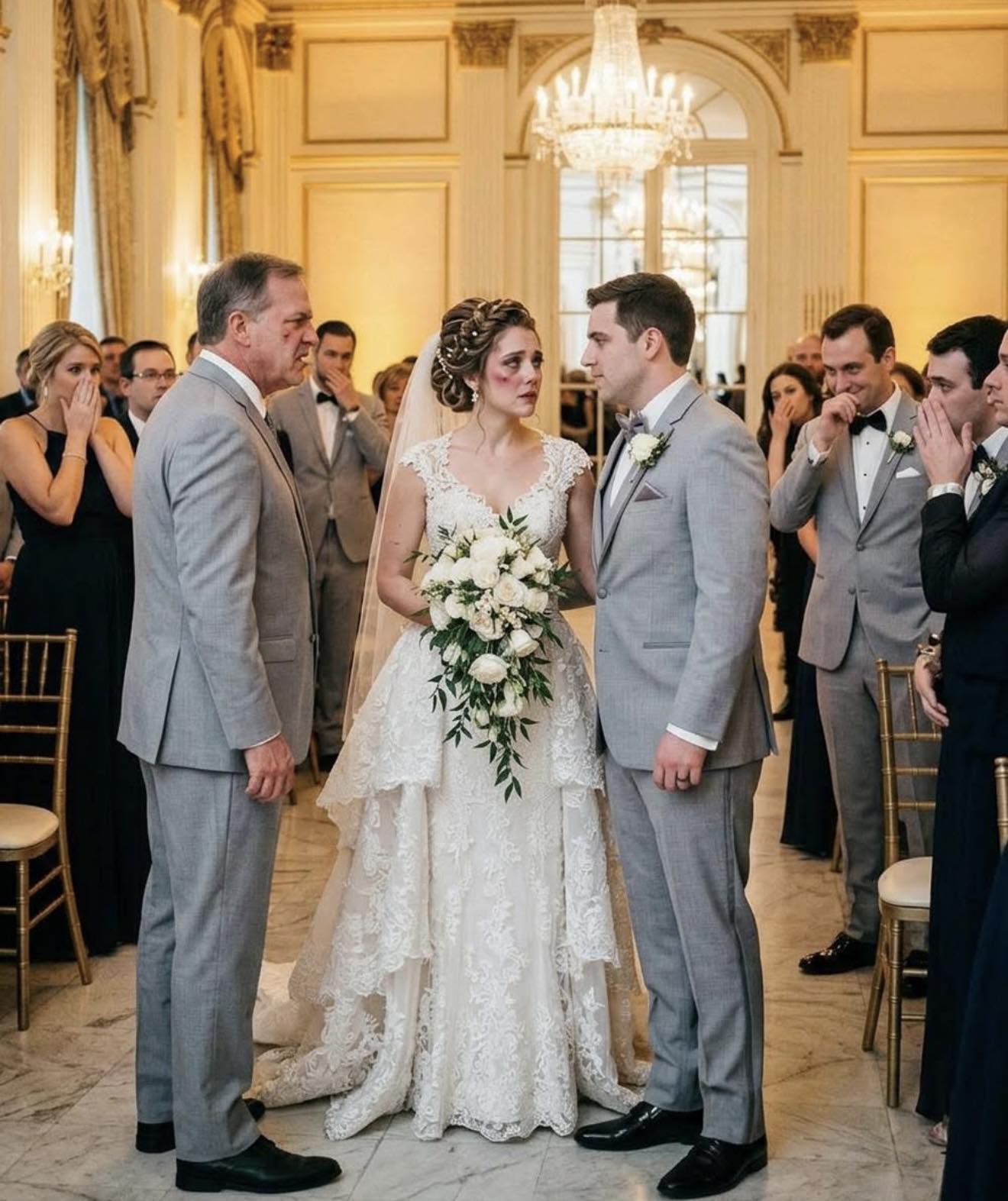 Il giorno del mio matrimonio, mio ​​padre rimase sbalordito nel vedere i lividi sul mio viso. “Mia cara figlia… chi ti ha fatto questo?”