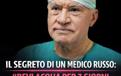 Il segreto di un medico russo: “Bevi acqua per 7 giorni e vedrai cosa succede” (1 / 2)