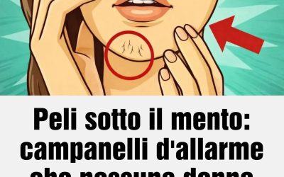 Peli sotto il mento: campanelli d’allarme che nessuna donna dovrebbe sottovalutare ARTICOLO NEL 1° COMMENTO