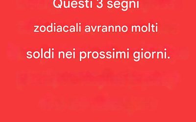 Nota: questi 4 segni zodiacali avranno molti soldi nei prossimi giorni.