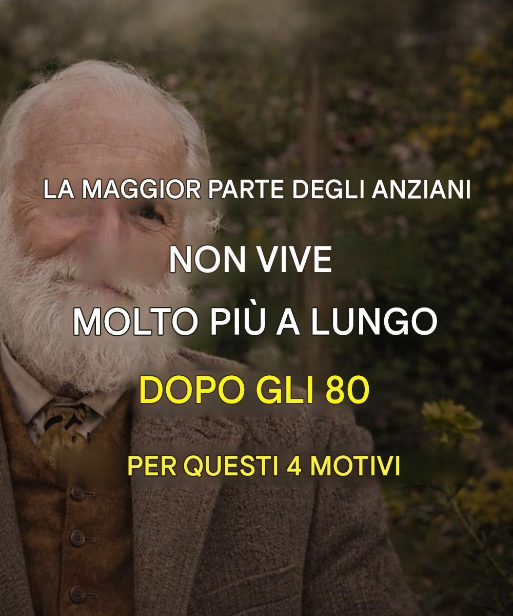La maggior parte degli anziani non vive molto oltre gli 80 anni: ecco 4 motivi.