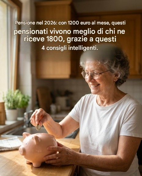 Pensionamento nel 2026: alcuni anziani con 1.200 euro al mese vivono meglio di altri con 1.800 euro, grazie a quattro abitudini quotidiane ben ponderate.