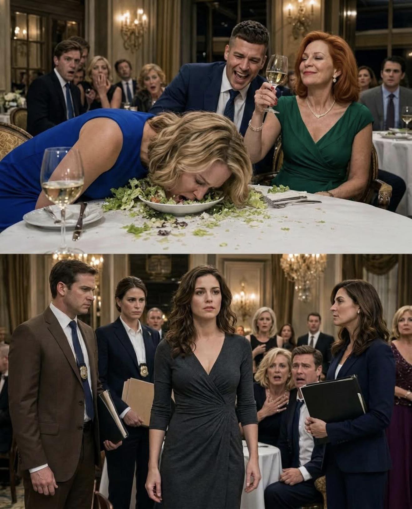 Stavo giusto cercando di sopravvivere alla cena quando mia suocera mi ha dato un calcio alla sedia, facendomi cadere a faccia in giù nell’insalata. “Oh, tesoro, forse la prossima volta dovresti sederti un po’ più dritta”, ha detto, mentre mio marito rideva come se fosse la cosa più divertente del mondo.