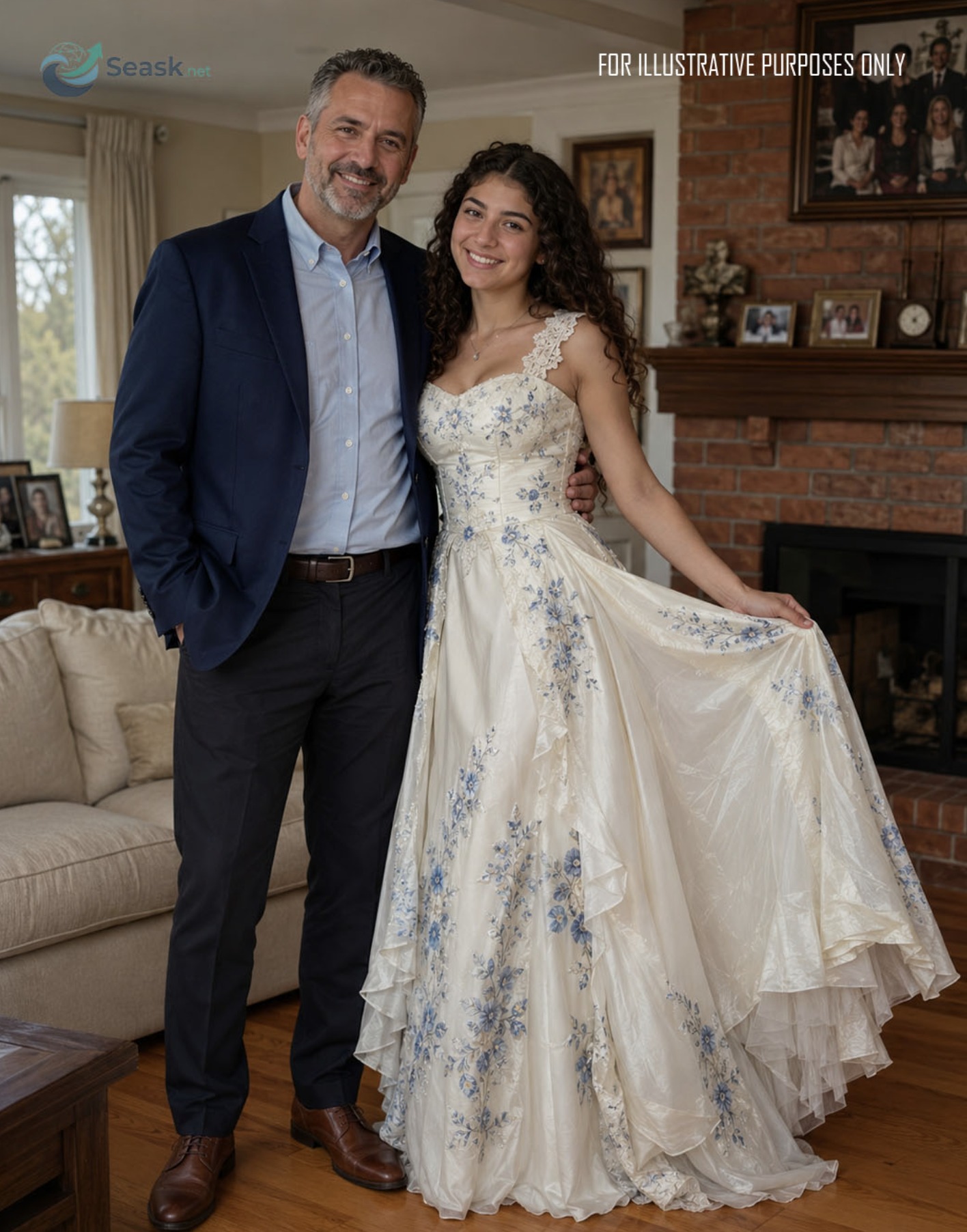 Mio padre ha confezionato il mio abito da ballo con l’abito della mia defunta madre, ma quando la mia insegnante lo ha deriso, l’arrivo di un agente ha cambiato tutto in pochi secondi.