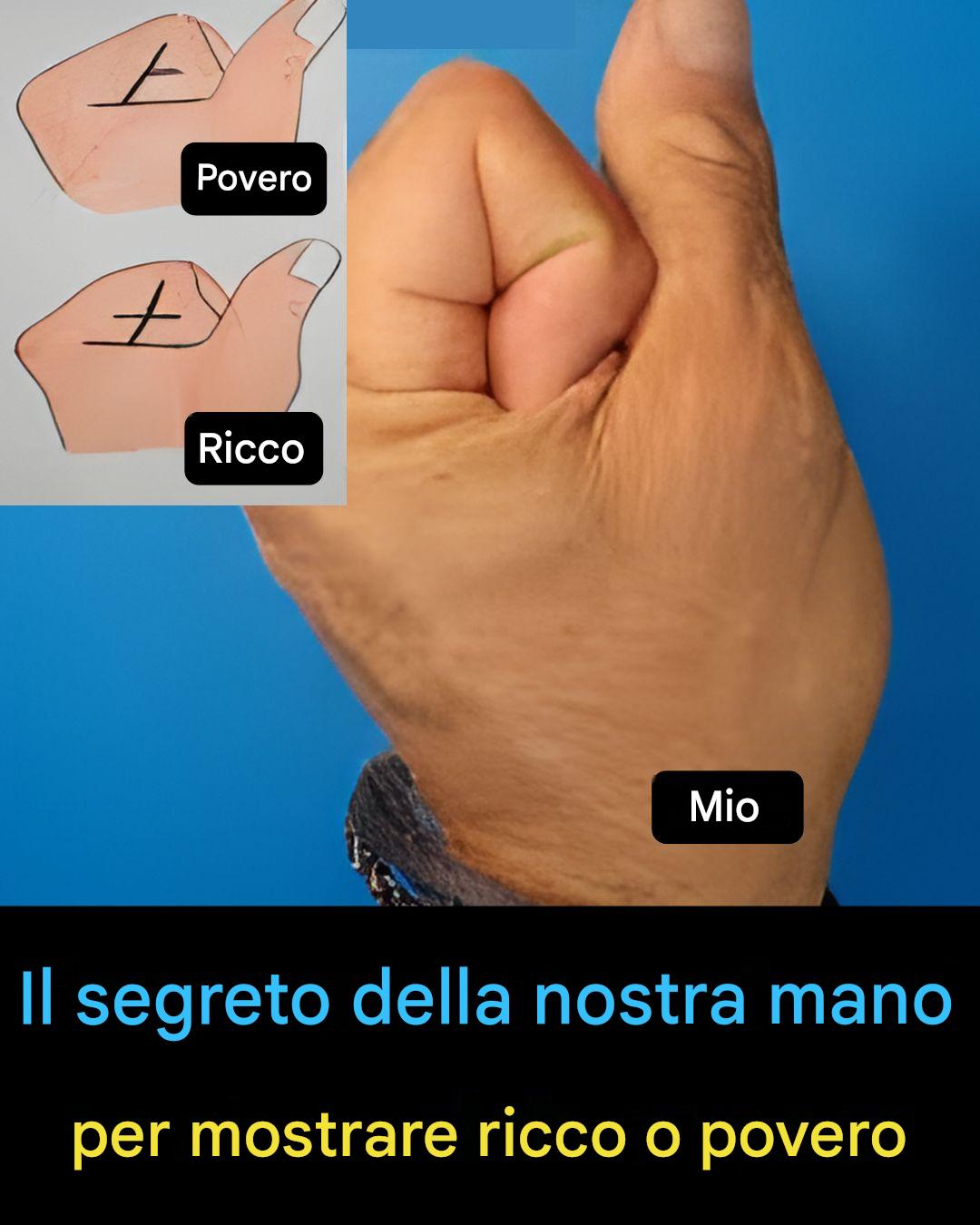 Il segreto della nostra mano per mostrare RICCHI o POVERI…