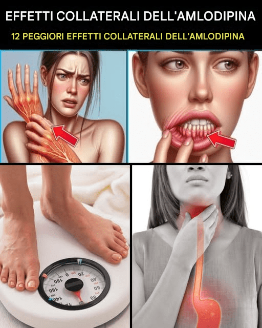 12 effetti collaterali più gravi dell’amlodipina che NON dovresti MAI ignorare!