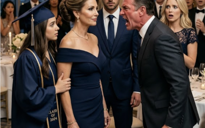 Mio marito ha annunciato che mi avrebbe lasciato alla laurea di nostra figlia, ma ha iniziato a urlare quando ha sentito ciò che ho detto dopo. “Ho trovato qualcuno di più giovane,” dichiarò con aria compiaciuta. Sorrisi e dissi: “Divertente, anch’io. Io e Mike ci trasferiamo a Parigi.” Il suo viso divenne pallido, poi urlò… Mike era suo…