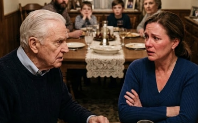 A casa di mia figlia durante una cena di sabato alla fine di ottobre, con l’arrosto ancora caldo e i miei due nipoti seduti in silenzio a tavola, lei mi ha guardato e ha detto: «Papà, non ti vedo più come famiglia». Ho solo sorriso, l’ho ringraziata per la cena, ho posato una busta accanto al suo bicchiere d’acqua e sono uscito — e quando quella busta è stata aperta, l’atmosfera in quella casa è cambiata.